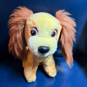 Disney Vintage Lady plush toy from the movie "Lady and the Tramp," Plush Dog